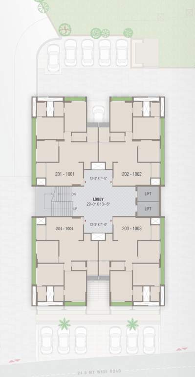  meera skyvue Meera Skyvue Cluster Plan from 2nd to 10th Floor
