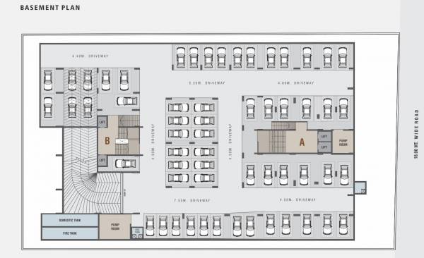  eternia Block A And B Cluster Plan For Basement Floor