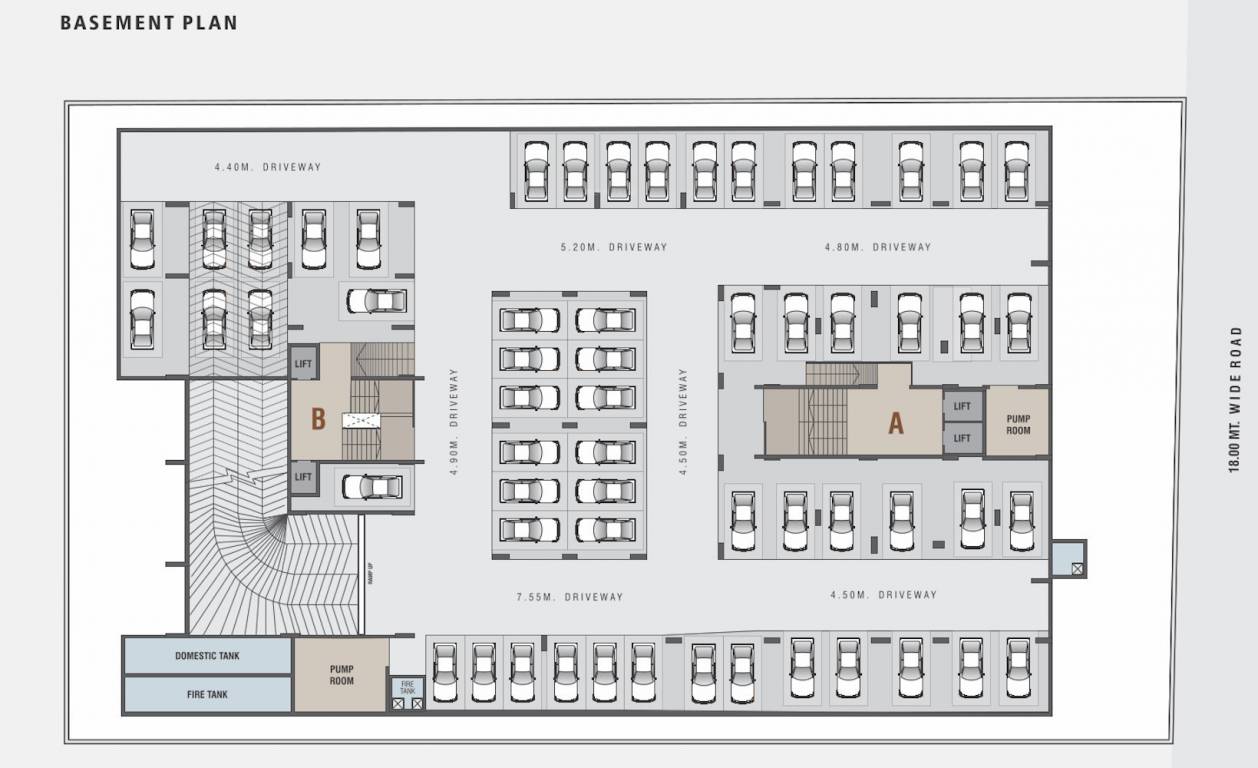  eternia Block A And B Cluster Plan For Basement Floor