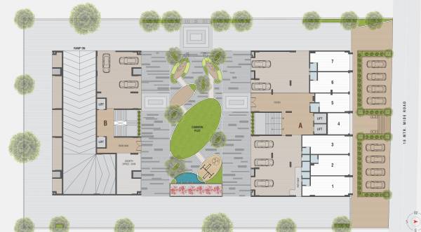  eternia Block A And B Cluster Plan For Ground Floor