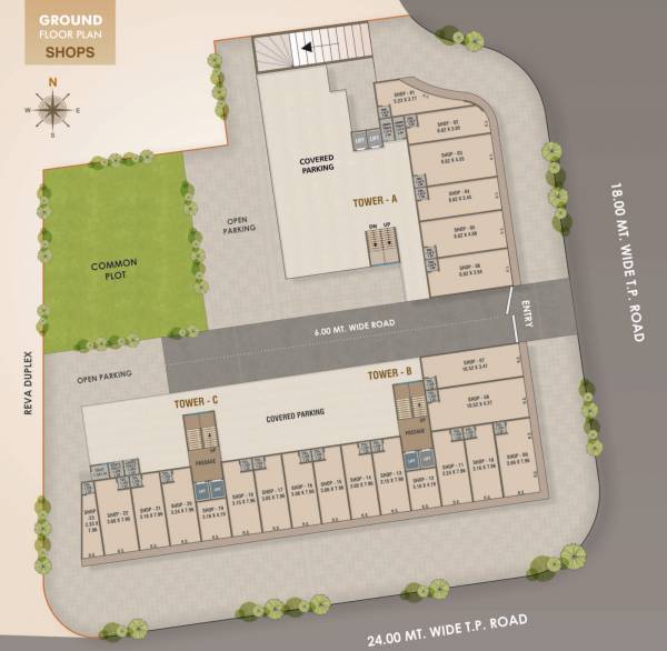 A+B+C Ground Floor Typical Plan reva-flats A+B+C Ground Floor Typical Plan