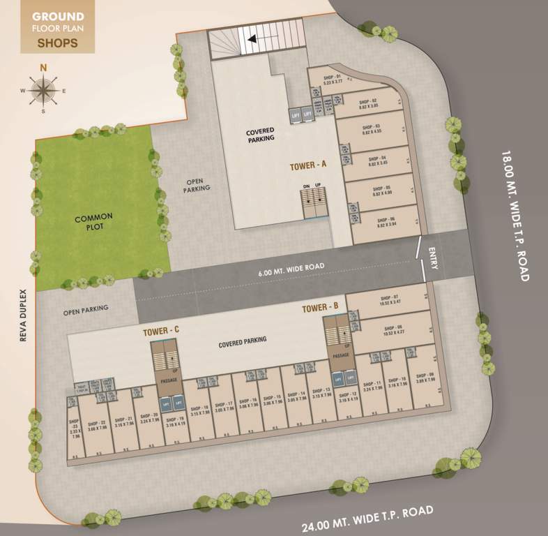  reva flats A+B+C Ground Floor Typical Plan