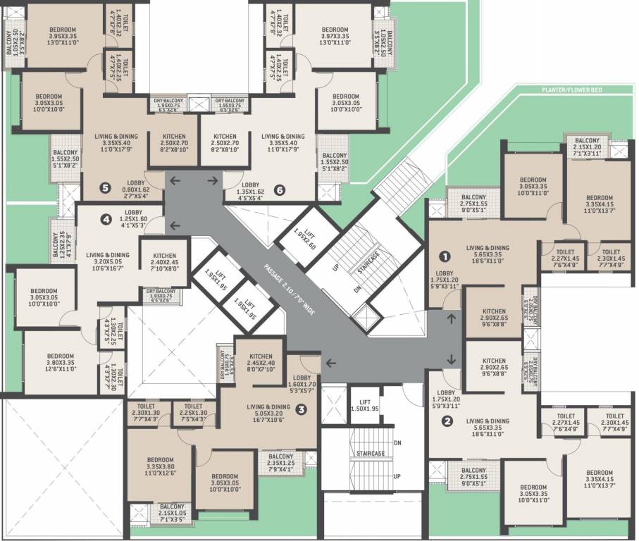  verve Tower 5 Cluster Plan For 1st Floor