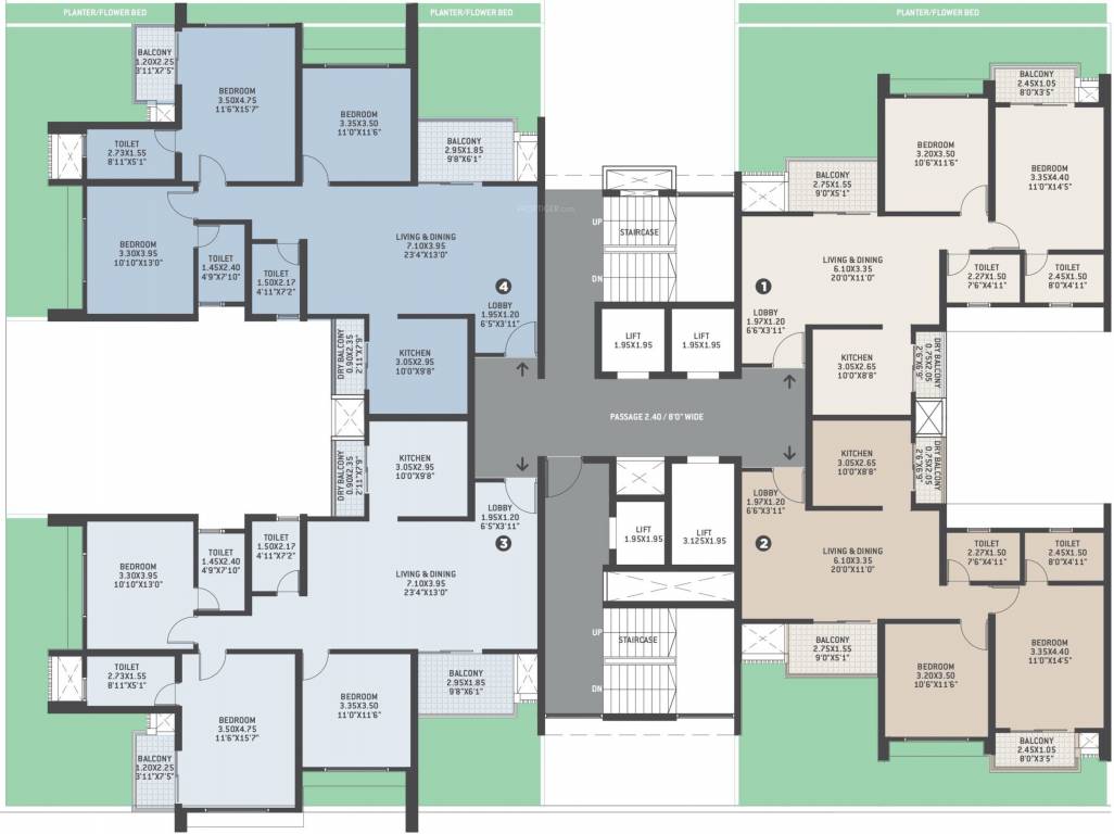  verve Tower 6 Cluster Plan For 1st Floor