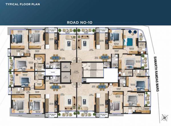  vyom Gurukrupa Vyom Typical Cluster Plan