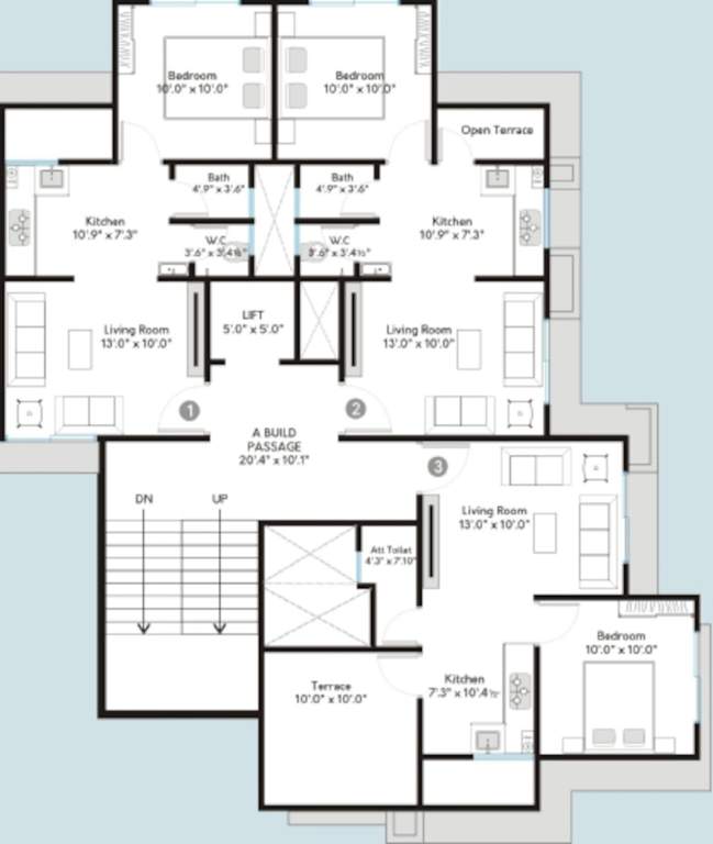  vinayak residency Vinayak Residency Cluster Plan for 5th Floor