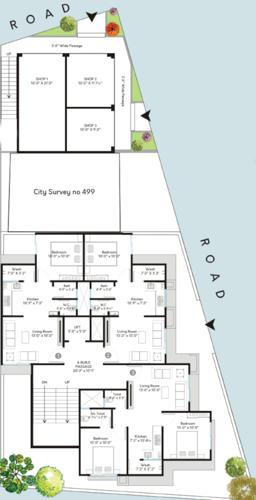 Vinayak Residency Cluster Plan from 1st to 3rd Floor vinayak-residency Vinayak Residency Cluster Plan from 1st to 3rd Floor