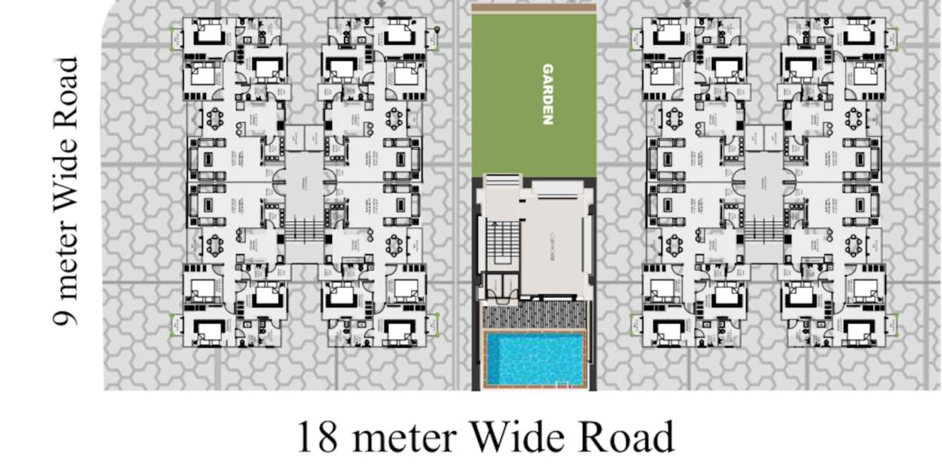  twin peaks Block A and B Cluster Plan from 1st to 7th Floor