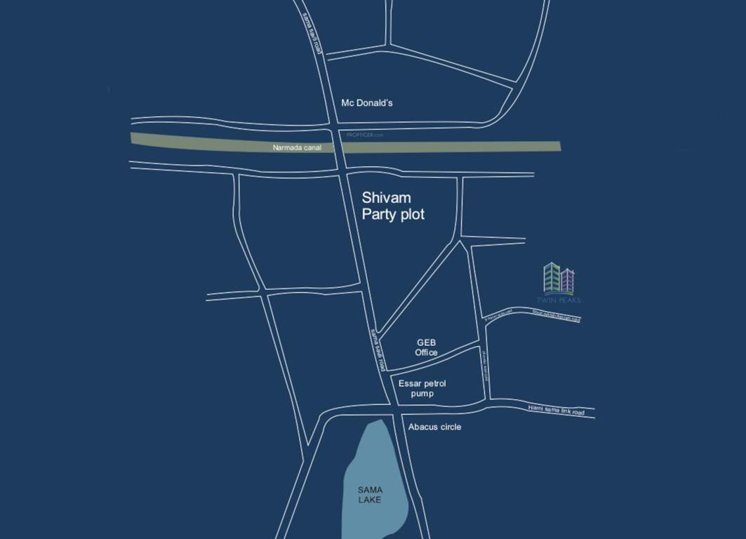  twin peaks Location Plan