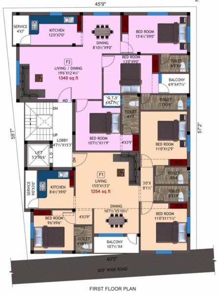 sendur Green Sendur Cluster Plan for 1st Floor