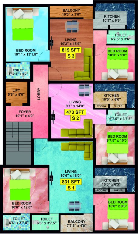  sai sky Sai Sky Cluster Plan For 2nd Floor