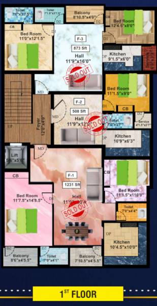  sai-laurel Sai Laurel Cluster Plan for 1st Floor