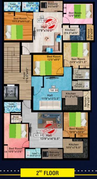  sai-laurel Sai Laurel Cluster Plan for 2nd Floor