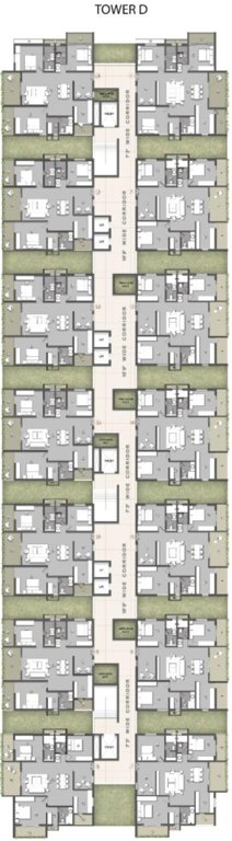  spring violet Tower D Cluster Plan from 1st to 15th Floor