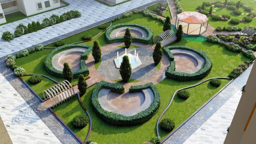  spring-violet Landscape Garden and Tree Planting