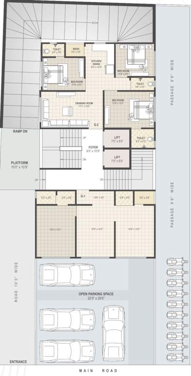  mizra residency Mizra Residency Cluster Plan for ground Floor