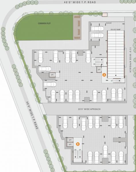  govardhan-prathna Block A and B Cluster Plan for ground Floor