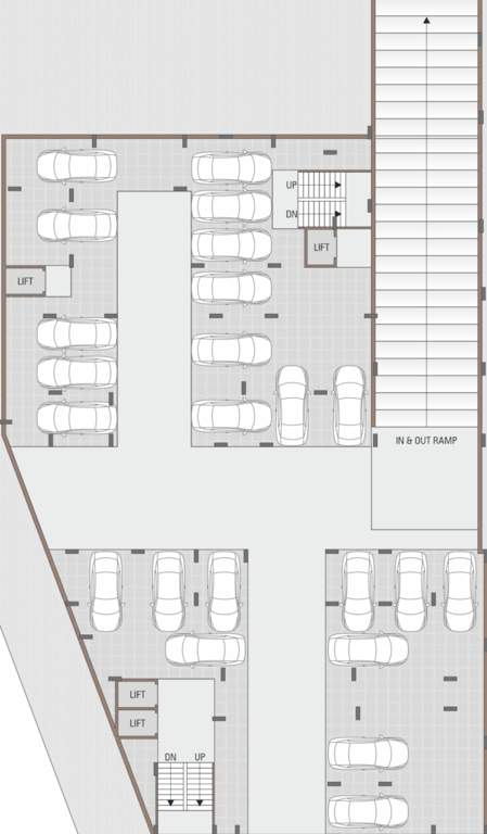  govardhan prathna Block A Cluster Plan for Basement