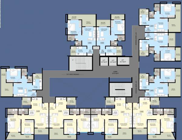  raanwa Raanwa Cluster Plan for 14th Floor