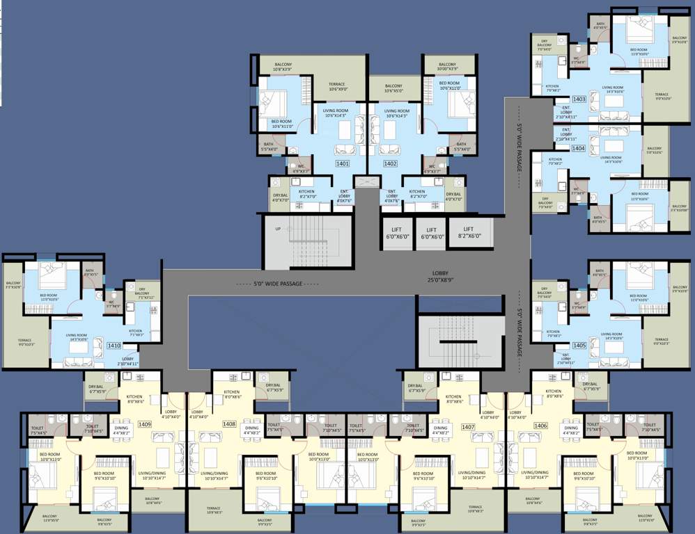  raanwa Raanwa Cluster Plan for 14th Floor