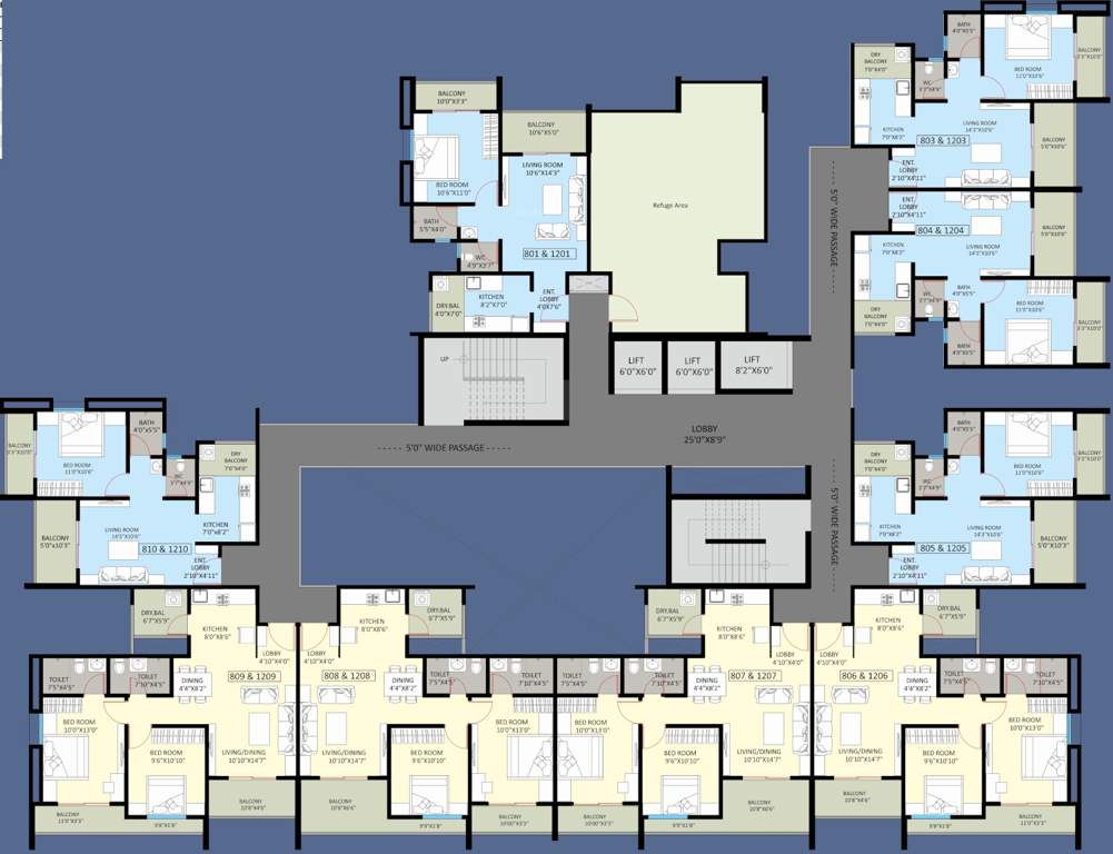  raanwa Raanwa Cluster Plan for 8th Floor