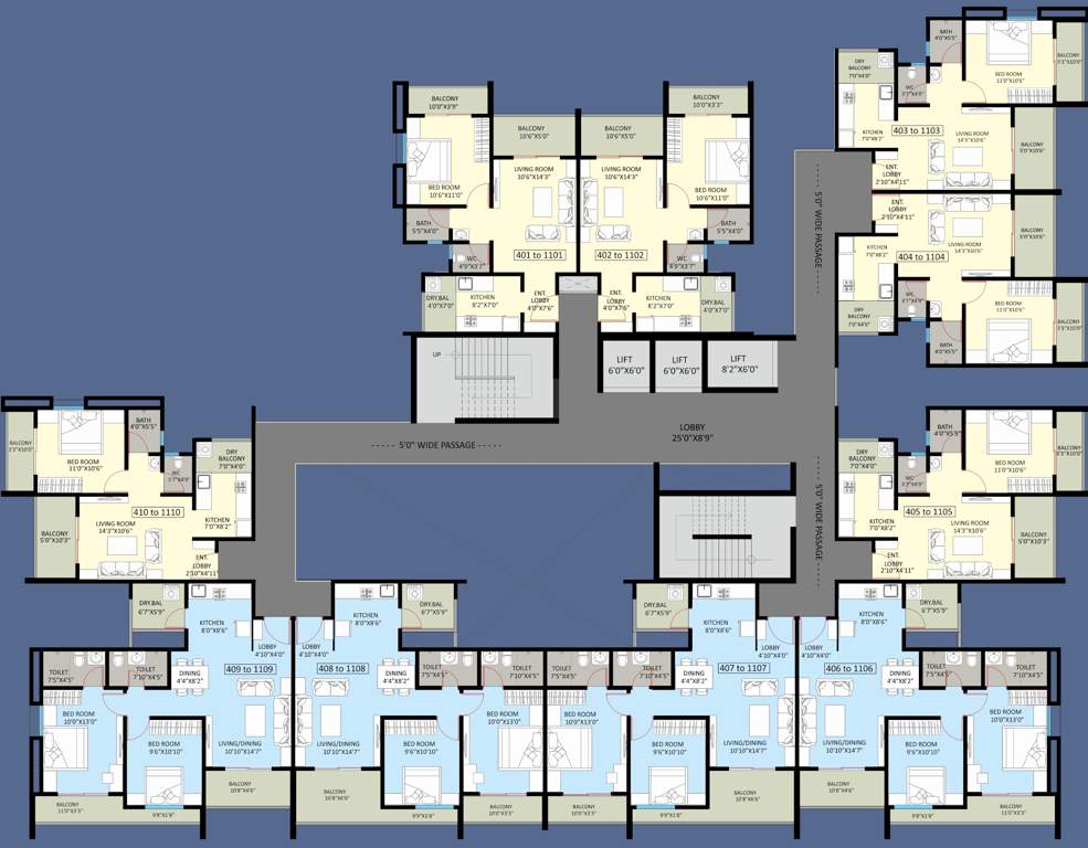  raanwa Raanwa Cluster Plan from 4th to 11th Floor
