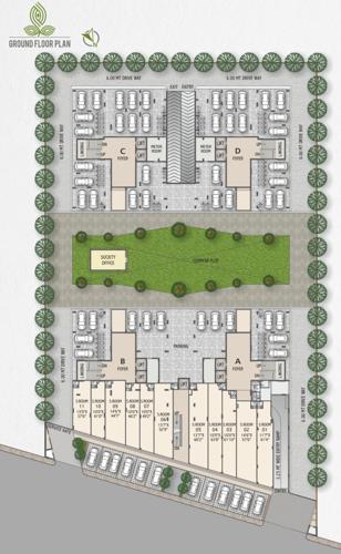  shivanta Block A, Block B, Block C And Block D Cluster Plan for ground Floor