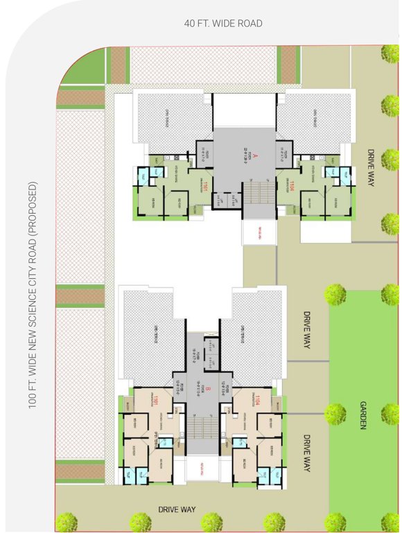 carnation Block A+B Cluster Plan for 11th Floor