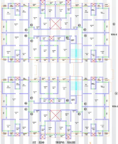  swapna-nagari 10 Building Cluster Plan For 1st Floor