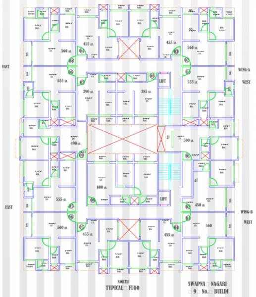  swapna-nagari 10 Building Cluster Plan For Typical