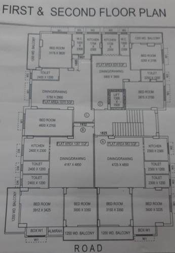  shanti-bhaban Shanti Bhaban Cluster Plan From 1st To 2nd Floor