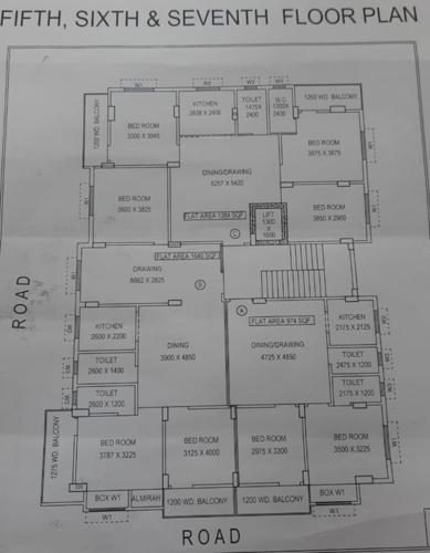  shanti-bhaban Shanti Bhaban Cluster Plan From 5th To 7th Floor