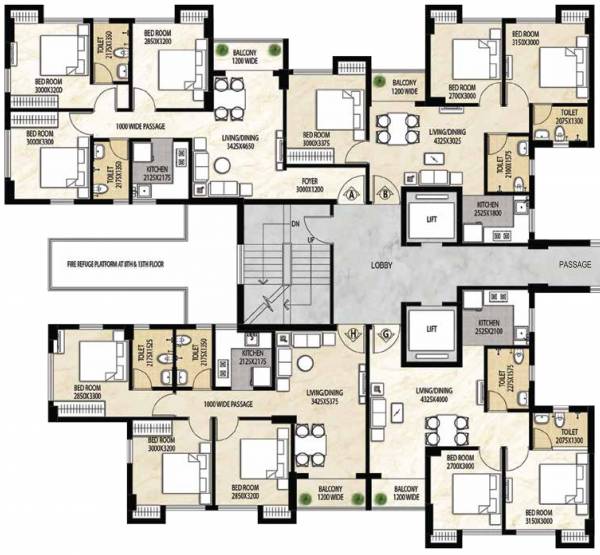  avante Block 1Cluster Plan