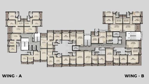  aleen-heights Aleen Heights Cluster Plan From 6th,7th,9th To 12th And 14th To 16th Floor