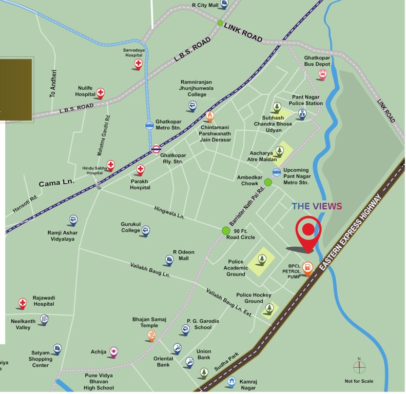  the views Location Plan