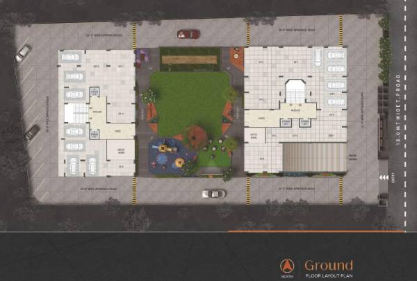  opulence Block A And Block B Cluster Plan for ground Floor