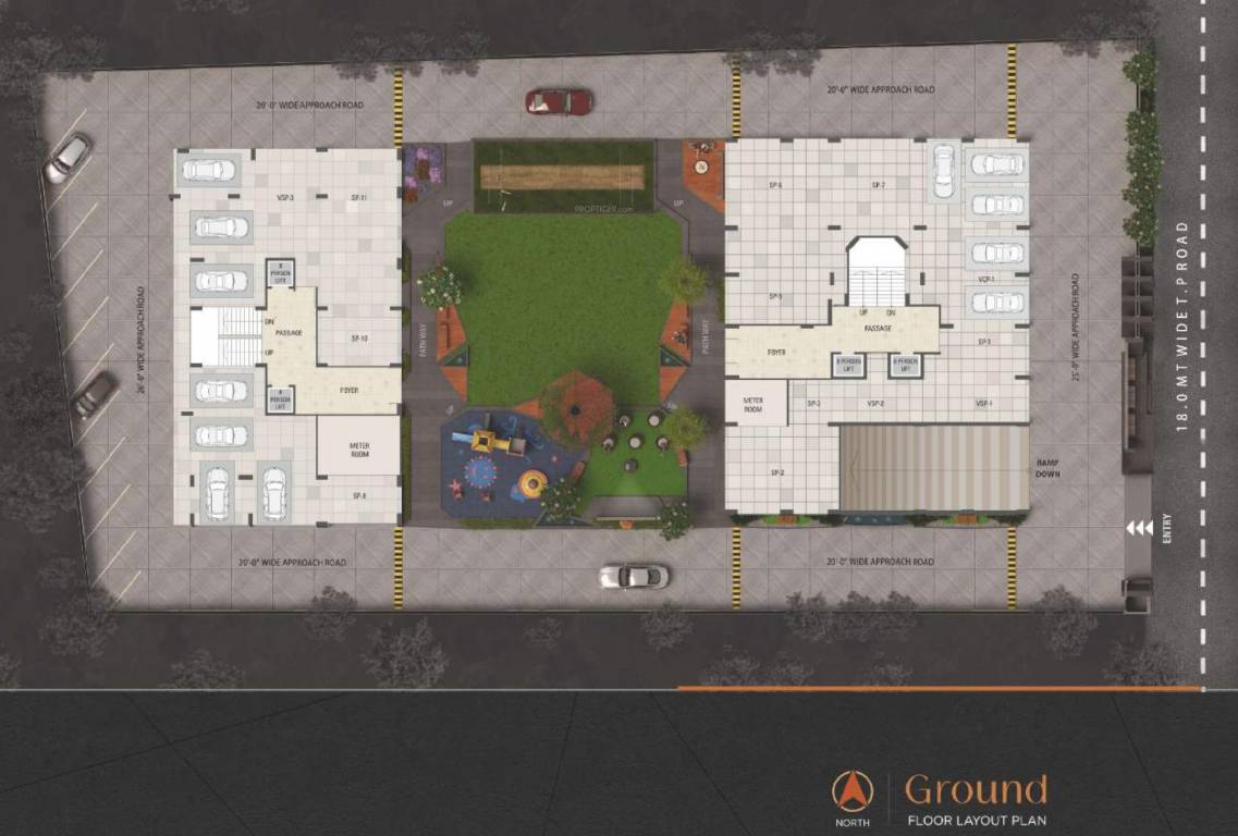  opulence Block A And Block B Cluster Plan for ground Floor