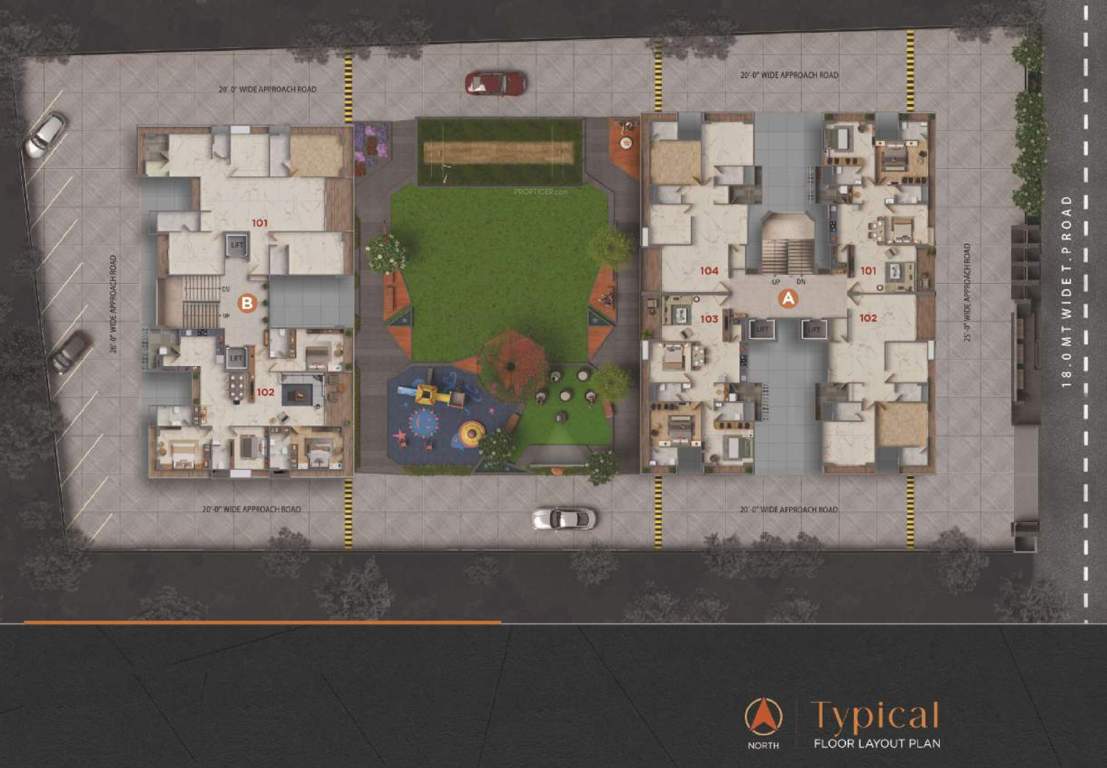  opulence Block A  And Block B Cluster Plan from 1st to 12th Floor