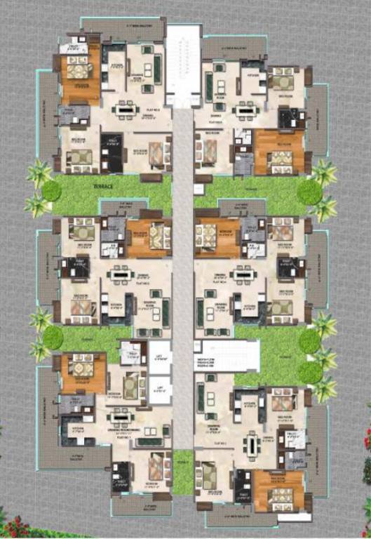  shri krishna residency Cluster Plan