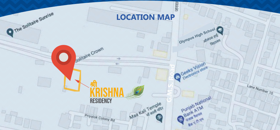  shri krishna residency Location Plan