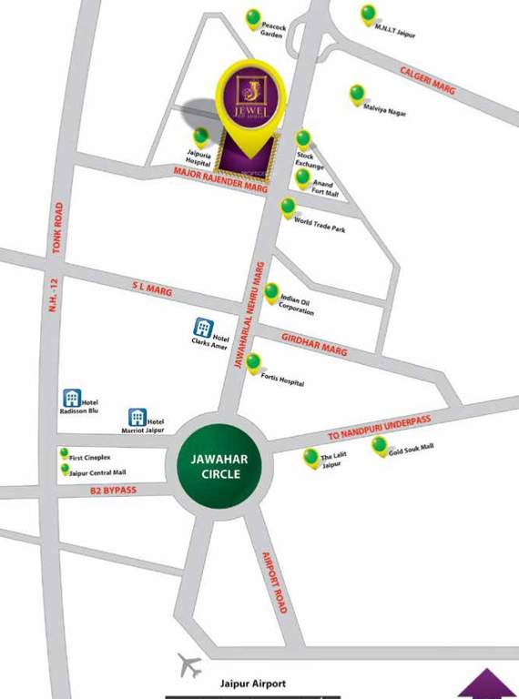  jewel of india phase 2 Location Plan