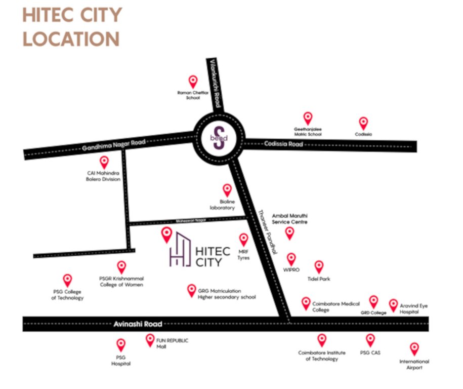 hitec city Location Plan