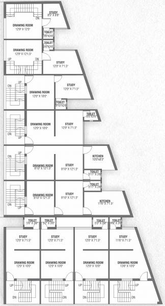  homes Block A Cluster Plan for 1st Floor