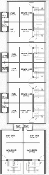  homes Block B Cluster Plan for 1st Floor