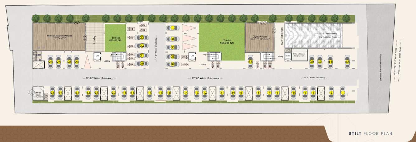  kolan estates Kolan Estates Cluster Plan For Stilt Floor