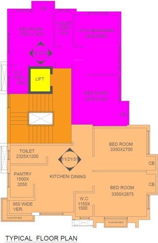 samyra-park-and-enclave Block B Cluster Plan For Typical 1445