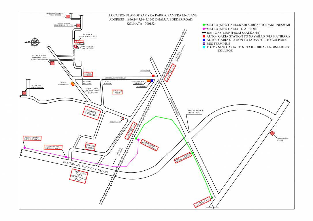  samyra park and enclave Location Plan