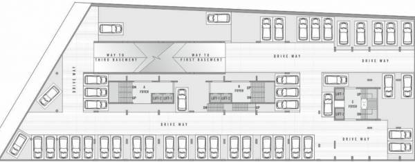  aalayam Block A+B+C Cluster Plan Basement Parking