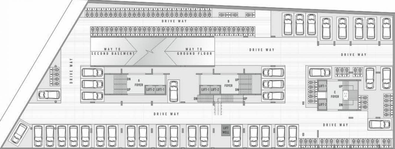  aalayam Block A+B+C Cluster Plan for Basement Parking