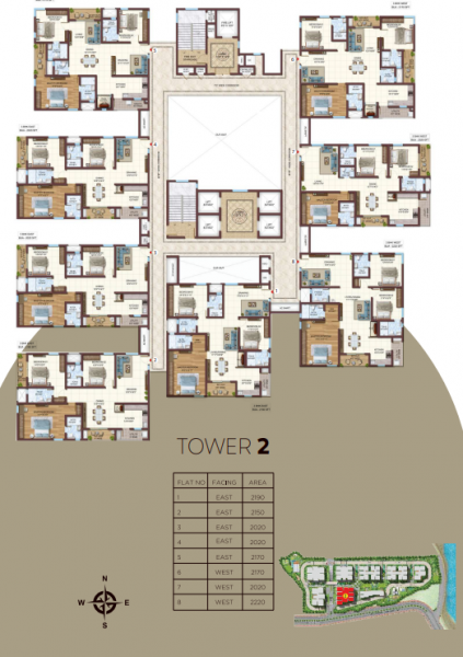  vasavi-atlantis Tower 2 Cluster Plan